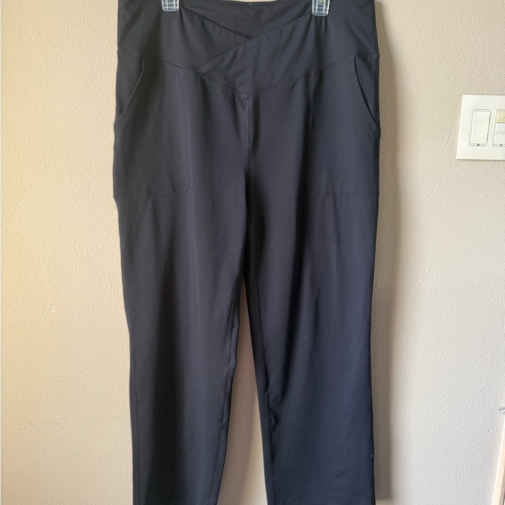 Baleaf Black Straight Leg Pants Professional Style